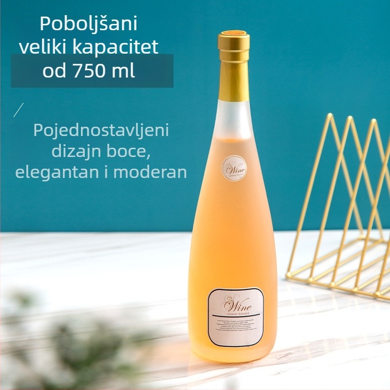 750ml Ice Wine boca – staklena boca za grožđansko vino, voćno vino i crveno vino, bijelo visoko kvalitno staklo