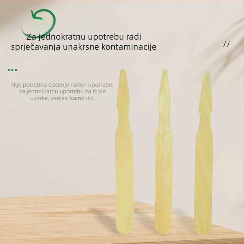 Štapići za steak s oznakama zrelosti i jednokratne drvene vilice s bojom ispisanog logotipa, 100 komada