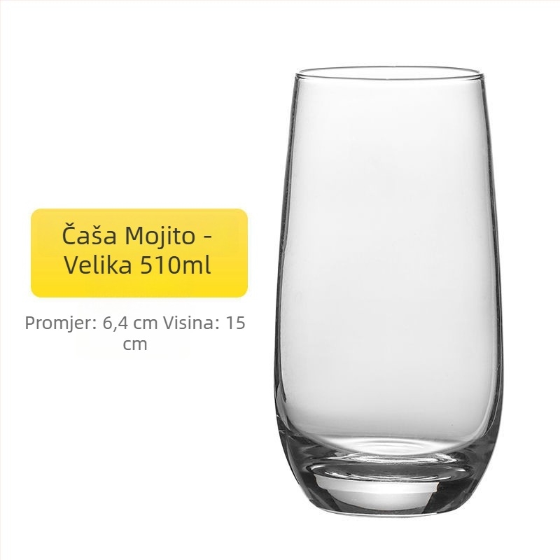 Collins čaša za koktele, Mojito čaša, bezolovno kristalno staklo, kapacitet 1000 ml i više, moderni minimalistički Bloom stil