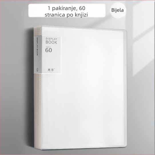 Prozirna plastična fascikla za ured s velikim kapacitetom, višeslojni dokumentarni folder.