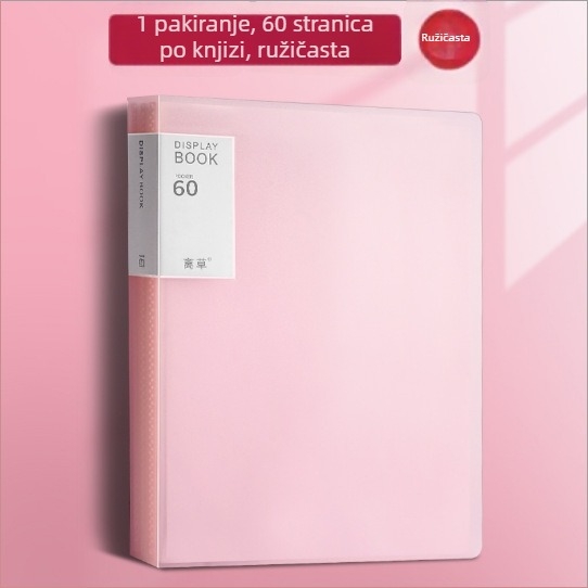 Prozirna plastična fascikla za ured s velikim kapacitetom, višeslojni dokumentarni folder.