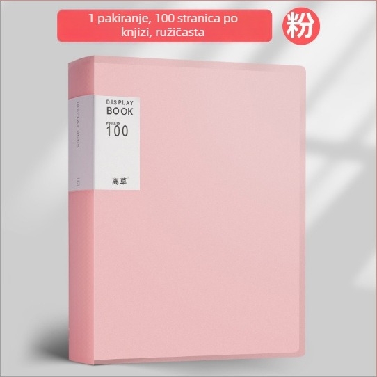 Prozirna plastična fascikla za ured s velikim kapacitetom, višeslojni dokumentarni folder.