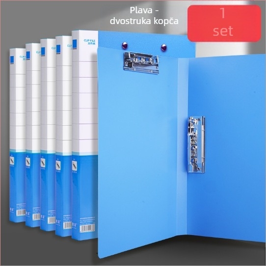 Prozirna plastična fascikla za ured s velikim kapacitetom, višeslojni dokumentarni folder.