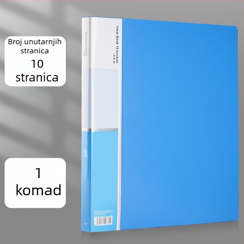 Prozirna plastična fascikla za ured s velikim kapacitetom, višeslojni dokumentarni folder.