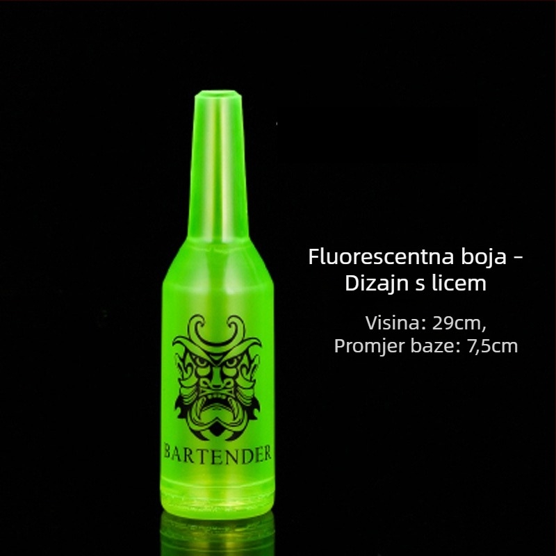 Šarena bočica za obuku barmena – plastična bočica za vježbanje bacanja za bar predstave