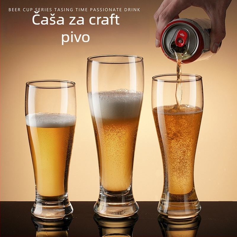 500 ml debela staklena čaša za pivo, za craft pivo