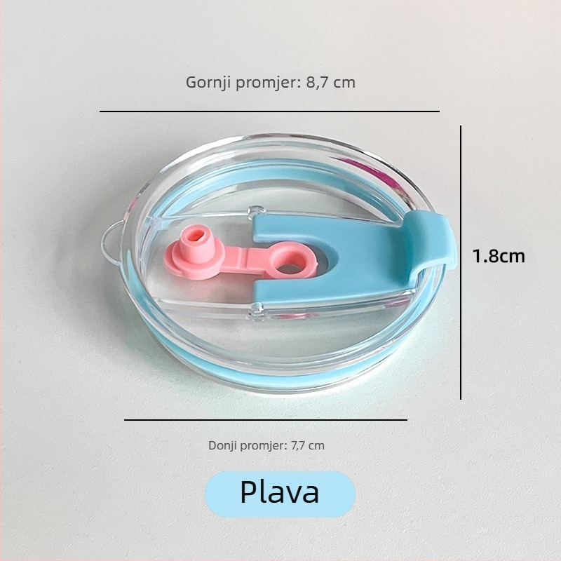 Plastični poklopac za čašu sa otvorom za slamku – prašini i propuštanje otporan, otisak logotipa na raspolaganju, prilagodljiv