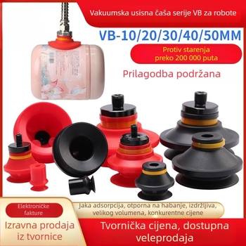 Industrijska vakuumska čašica za robotske manipulatore, dodaci VB10–VB40, prilagođeno velikim količinama