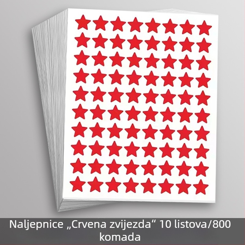 Dječje nagrađivačke naljepnice za vrtić – osmijeh, zvijezde i palac gore