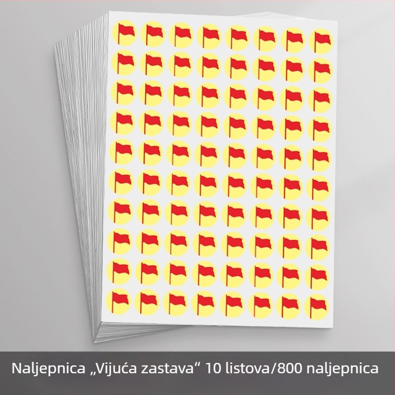 Dječje nagrađivačke naljepnice za vrtić – osmijeh, zvijezde i palac gore
