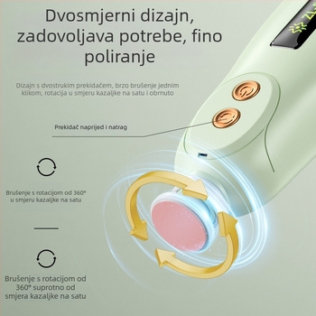 Električni polir za nokte – univerzalni alat za manikuru za odrasle, djecu i kućne ljubimce