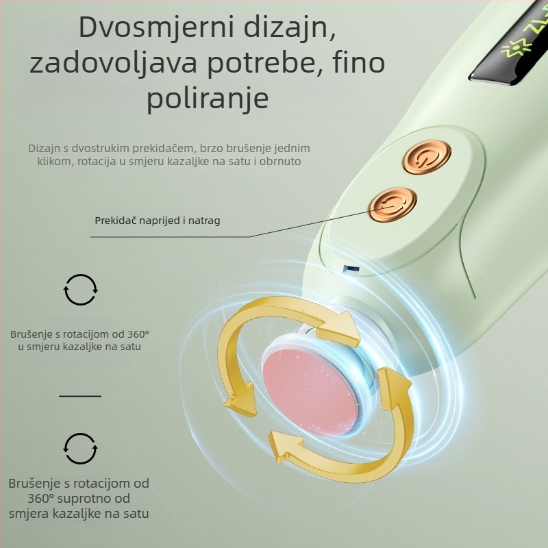 Električni polir za nokte – univerzalni alat za manikuru za odrasle, djecu i kućne ljubimce