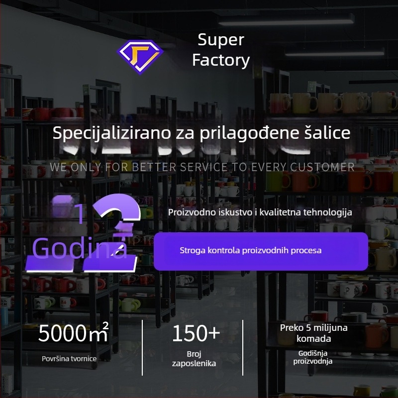 Macaron keramička šalica, šarena šalica za doručak za kavu ili čaj, personalizirani poklon