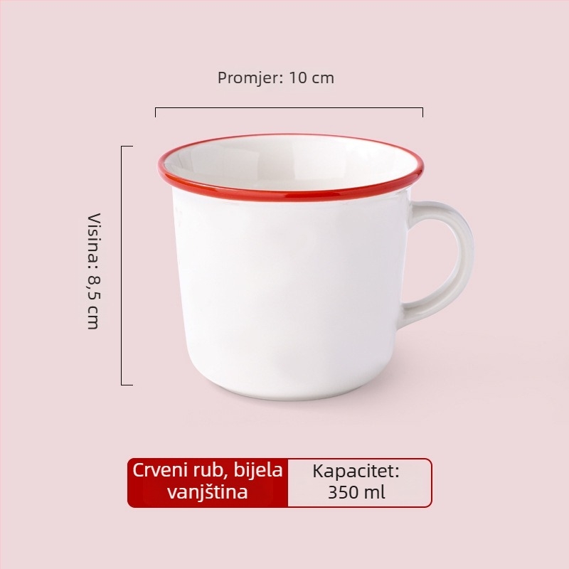 Macaron keramička šalica, šarena šalica za doručak za kavu ili čaj, personalizirani poklon