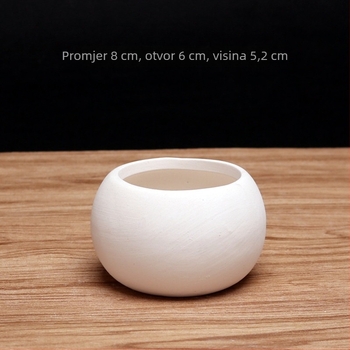 Keramički lonac za sukulente, prozračan, ručno oslikan, DIY