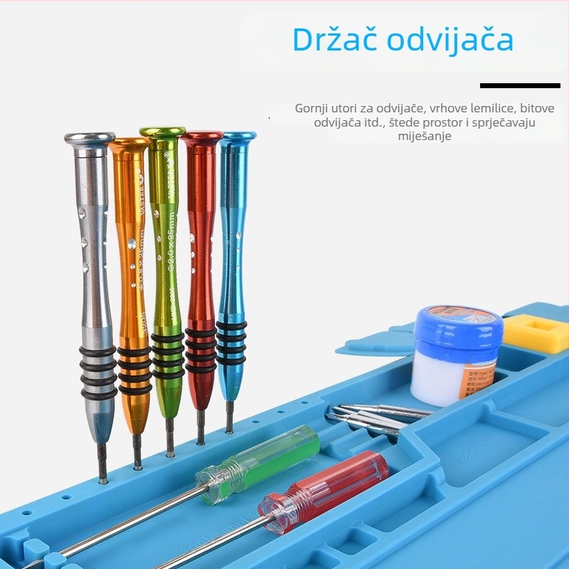 Visokotemperaturna silikon podloga za popravak elektronike, magnetska, antistatčna, izolacijska podloga za lemilicu