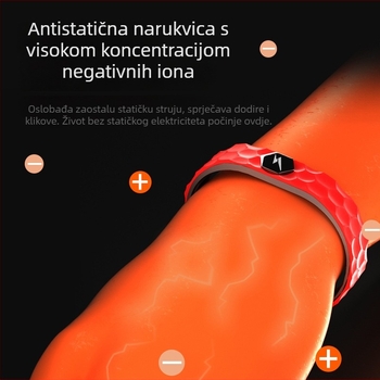 22 nove bežične antistatičke silikonske narukvice za eliminaciju statičkog elektriciteta tijela i negativnih iona