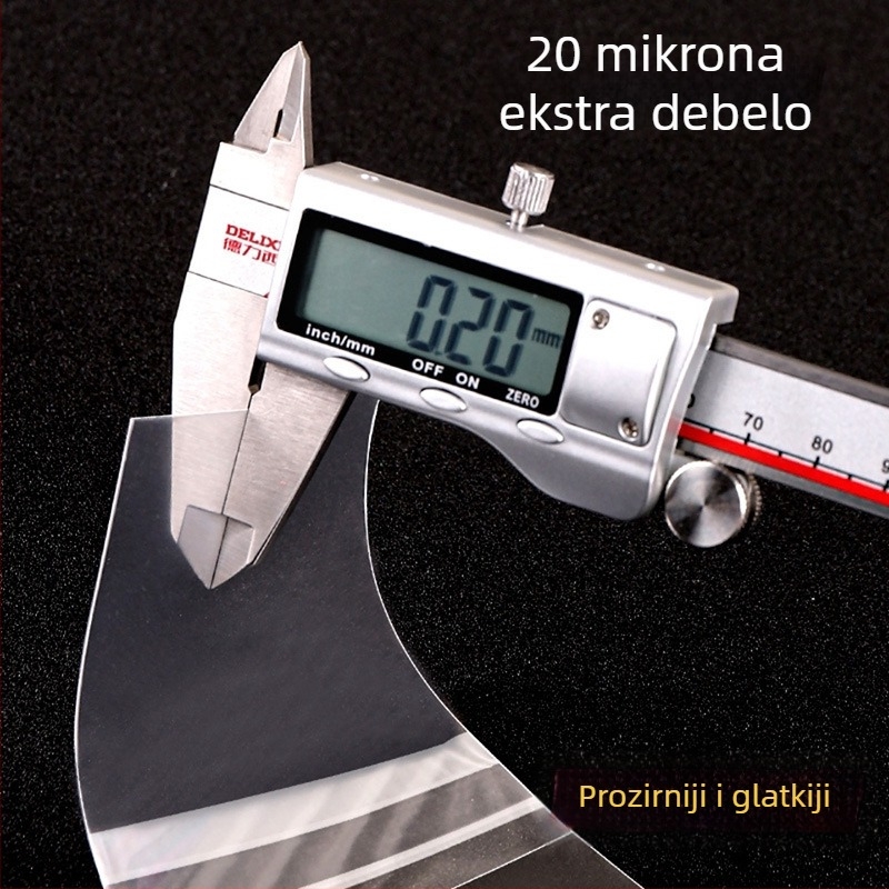 Prozirni zaštitni omot za značke 58 mm, CPP vrećica s automatskim zatvaranjem, četvrtastog oblika, debljina 75 μm