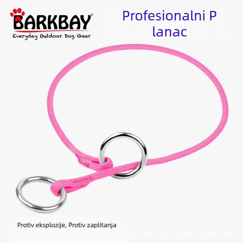 Barkbay ogrlica za pse s P-Chain i P-Rope za srednje i velike pse – trening ogrlica