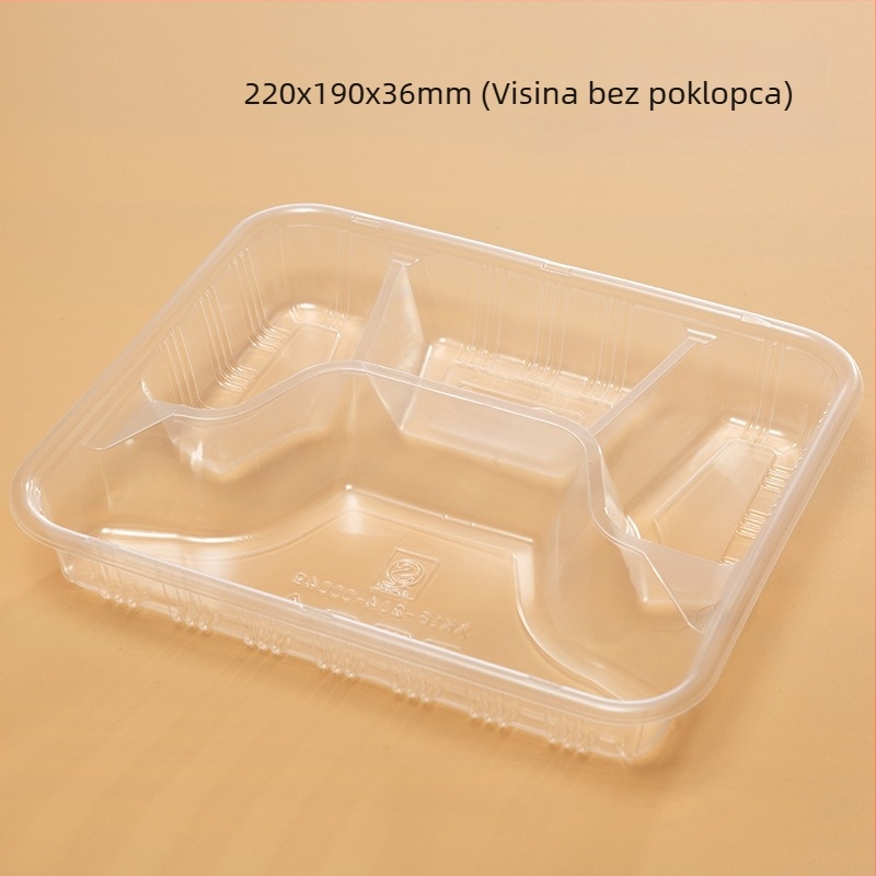 Gepai jednokratne kutije za obrok s 3, 4 ili 5 pretinaca, višestruke kutije za dostavu