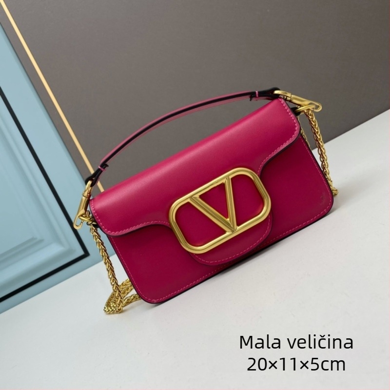 Lagana luksuzna ženska torba s metalnim lancem, crossbody stil, srednja veličina, ljeto 2024, visoka kvaliteta