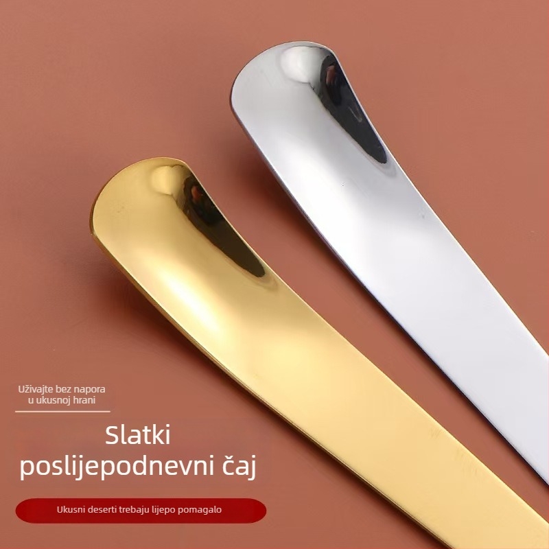 Nehrđajuće čelične dezertne žlice: žlica za sladoled, žlica za tortu, žlica za miješanje sira, žlica za punjenje knedli