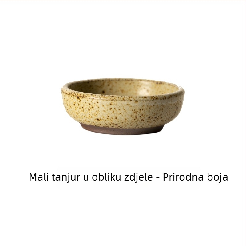 Sanxiang japanskog stila retro kamenasto zdjela za dip, mala okrugla posuda za umake, ocet i kiselo povrće