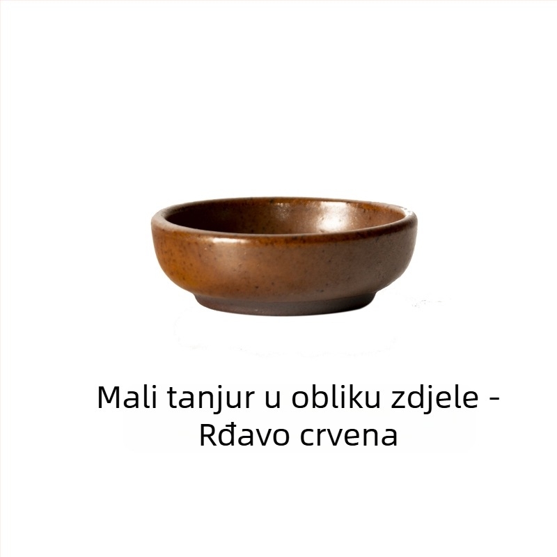 Sanxiang japanskog stila retro kamenasto zdjela za dip, mala okrugla posuda za umake, ocet i kiselo povrće