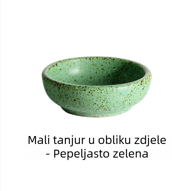 Sanxiang japanskog stila retro kamenasto zdjela za dip, mala okrugla posuda za umake, ocet i kiselo povrće