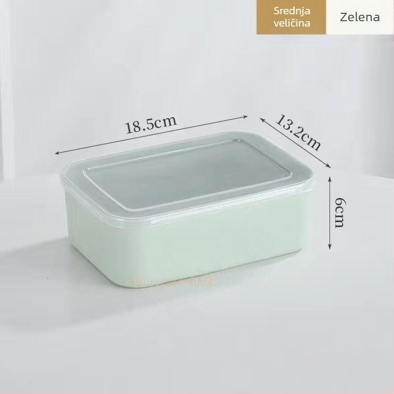 Plastična kutija za čuvanje svježine za hladnjak i zamrzivač, mikrotalasno sigurna, hrana klase, s poklopcem, kapacitet 1–2 L