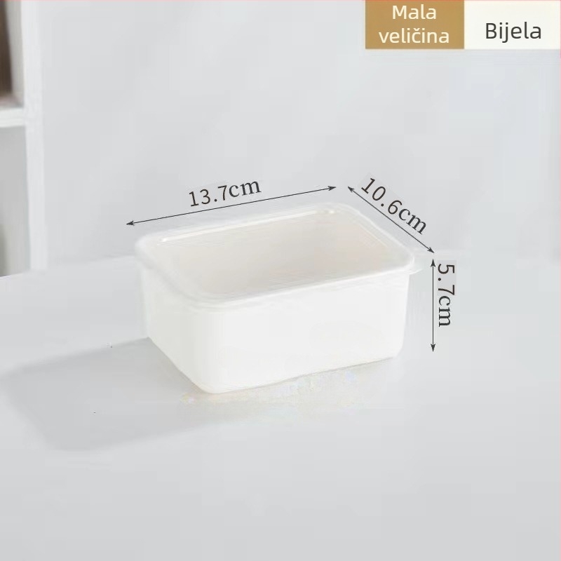 Plastična kutija za čuvanje svježine za hladnjak i zamrzivač, mikrotalasno sigurna, hrana klase, s poklopcem, kapacitet 1–2 L