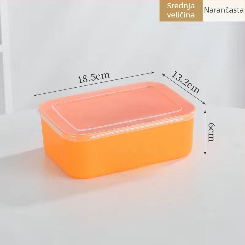 Plastična kutija za čuvanje svježine za hladnjak i zamrzivač, mikrotalasno sigurna, hrana klase, s poklopcem, kapacitet 1–2 L