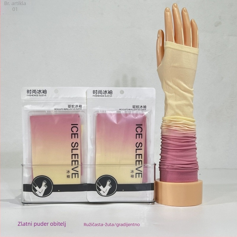 Unisex rukave od gradientnog Ice Silk za zaštitu od sunca i UV, hlađenje za vožnju i biciklizam