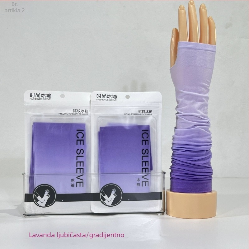 Unisex rukave od gradientnog Ice Silk za zaštitu od sunca i UV, hlađenje za vožnju i biciklizam