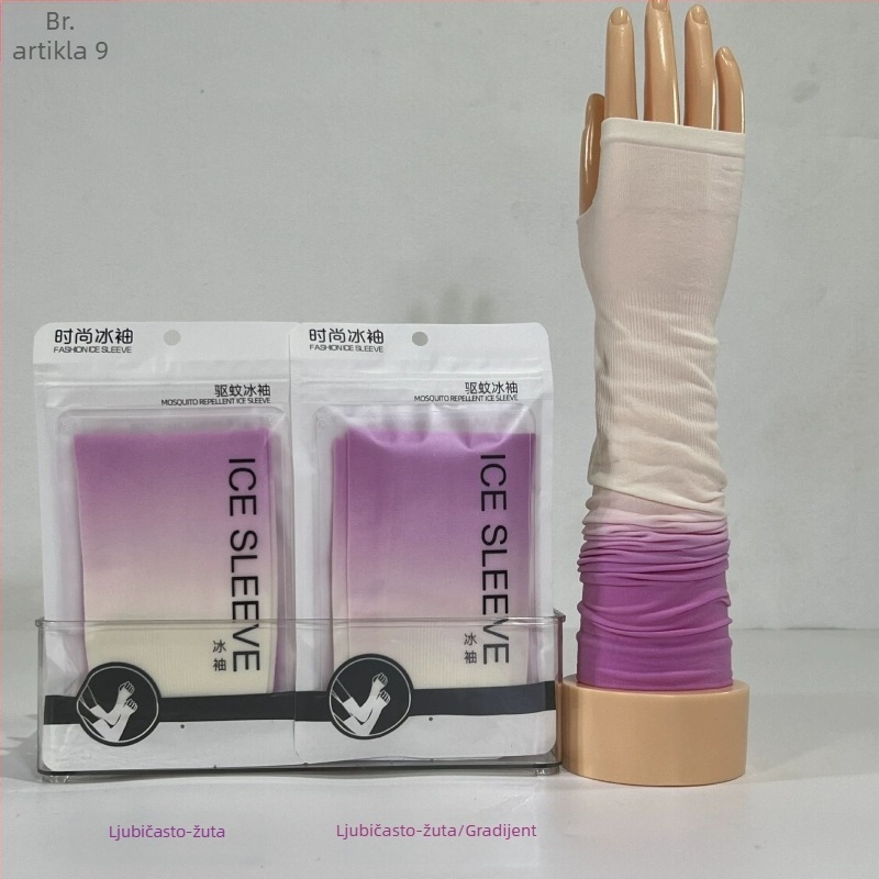 Unisex rukave od gradientnog Ice Silk za zaštitu od sunca i UV, hlađenje za vožnju i biciklizam