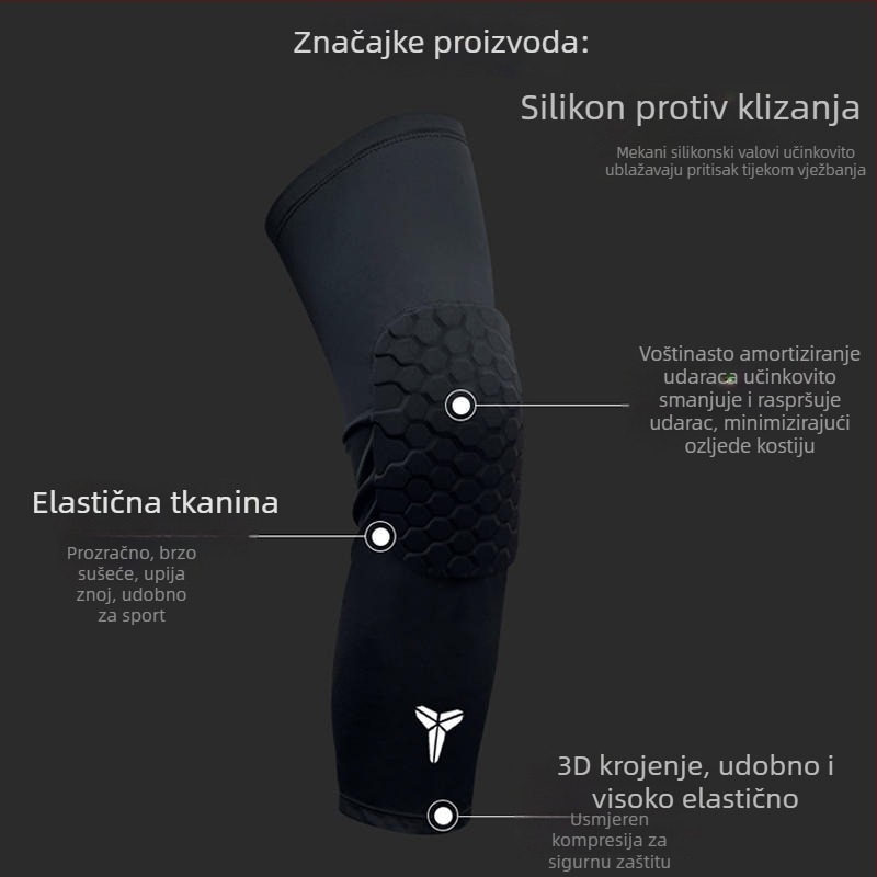 Zaštitne koljenke u stilu zvijezde za odbojku i košarku – prozračne, elastične, profesionalne sportske štitnike za odrasle i djecu