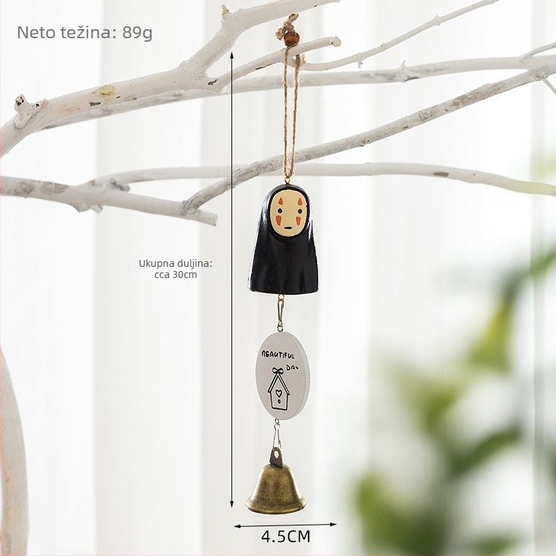 Zavjesni zvončić u japanskom stilu, mali bakreni zvončić, kreativna vanjska dekoracija sa zvukom, DIY zvončić