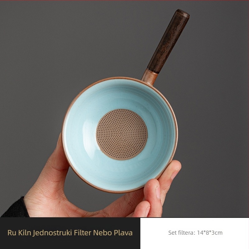 Ru Kiln kreativni čajni filter – keramički filter za čaj u kineskom stilu, kućna upotreba