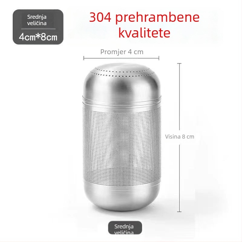 Sito za čaj od nehrđajućeg čelika 316, prehrambene kvalitete, ultrafini filtrator i odjeljivač čaja i vode