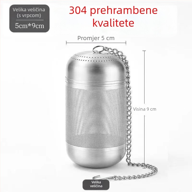 Sito za čaj od nehrđajućeg čelika 316, prehrambene kvalitete, ultrafini filtrator i odjeljivač čaja i vode