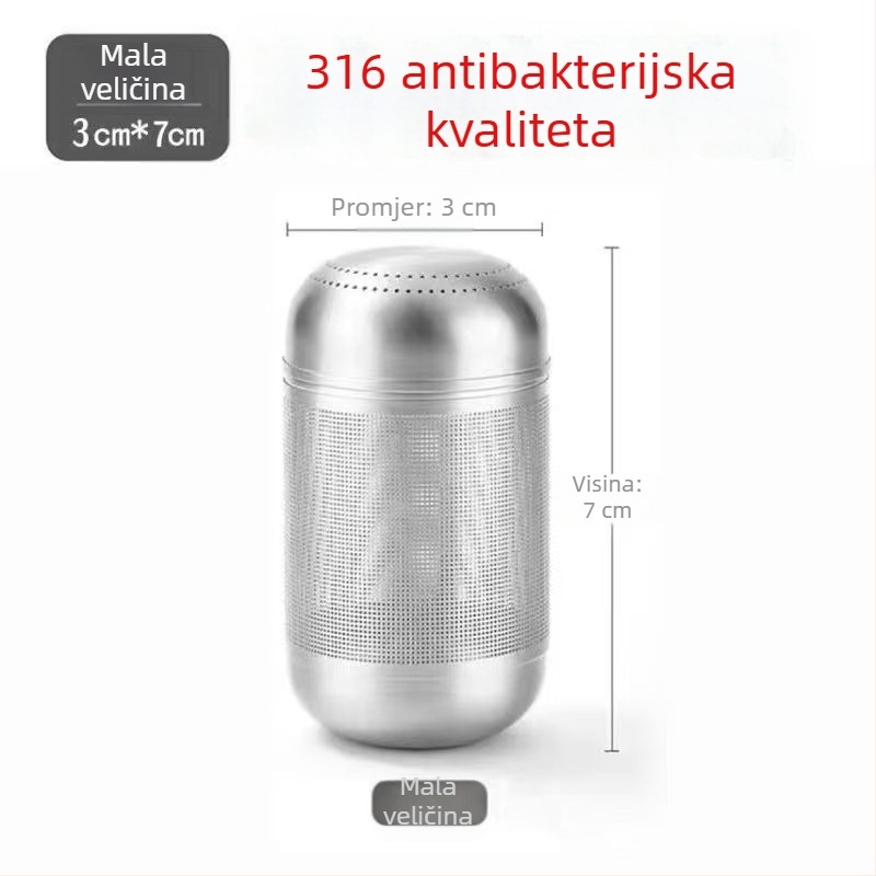 Sito za čaj od nehrđajućeg čelika 316, prehrambene kvalitete, ultrafini filtrator i odjeljivač čaja i vode