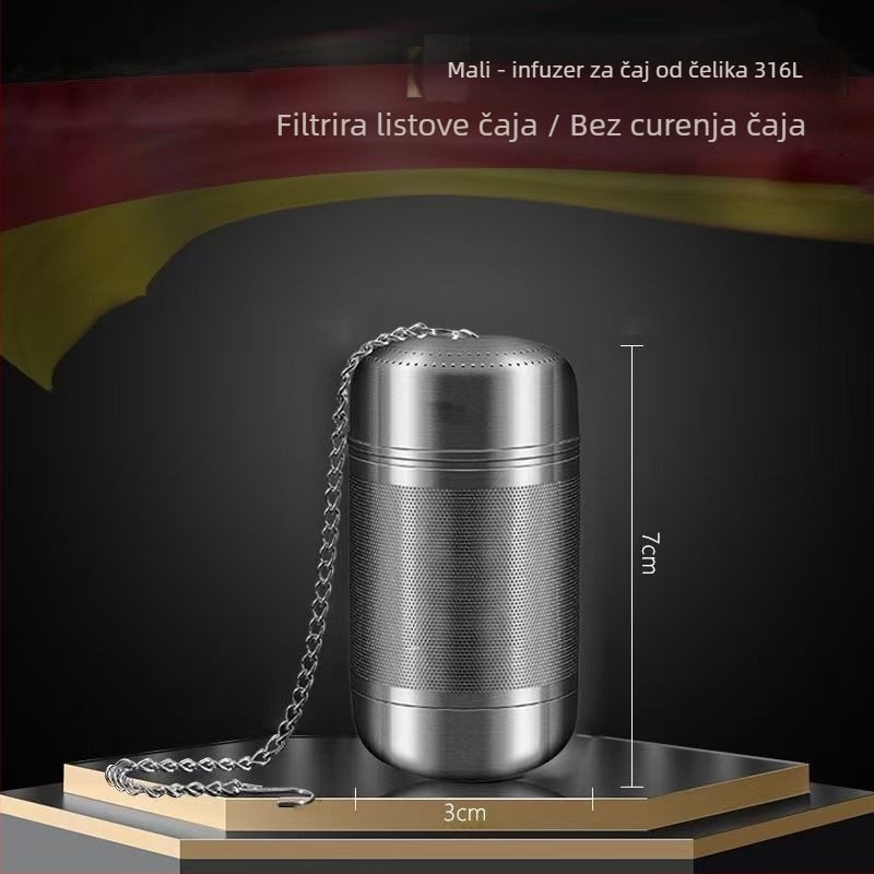 Sito za čaj od nehrđajućeg čelika 316, prehrambene kvalitete, ultrafini filtrator i odjeljivač čaja i vode