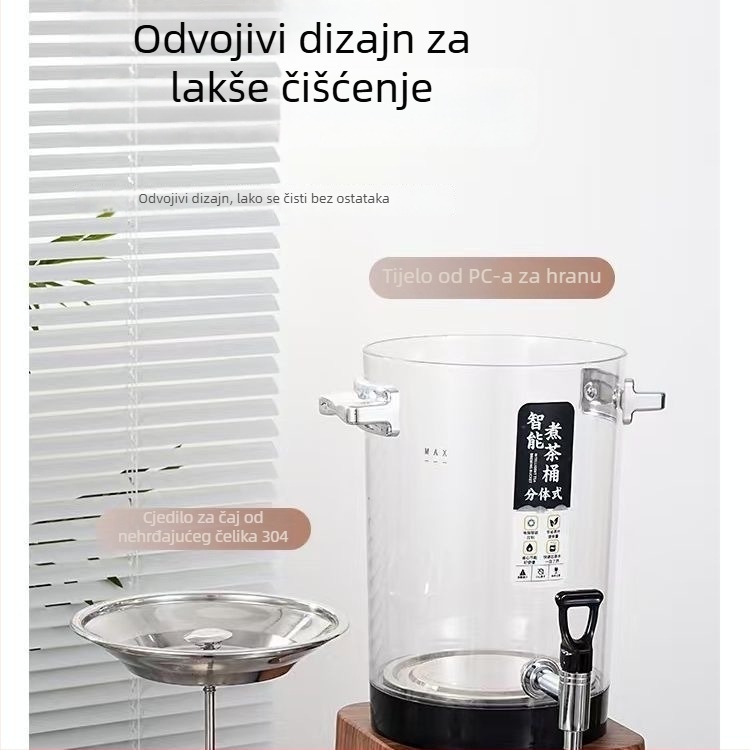 Podijeljeni tip posude za kuhanje čaja s izoliranim vodnim spremnikom za komercijalnu uporabu