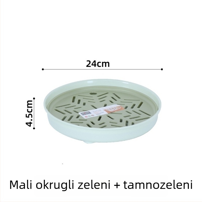 Dvostruki plastični odvodni tanjur za voće i čaj, velika pladnja za kuhinju i dnevni boravak