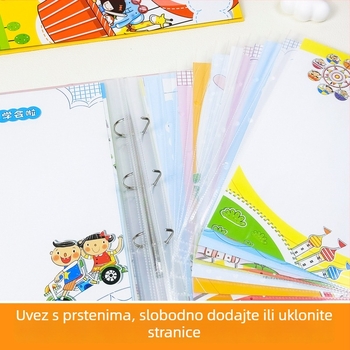 A4 Album zapisa rasta djeteta od vrtića do osnovne škole – Dnevnik uspomena s listovima za razdvajanje