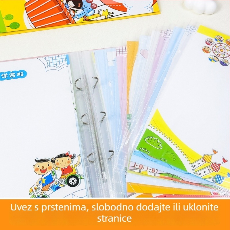 A4 Album zapisa rasta djeteta od vrtića do osnovne škole – Dnevnik uspomena s listovima za razdvajanje