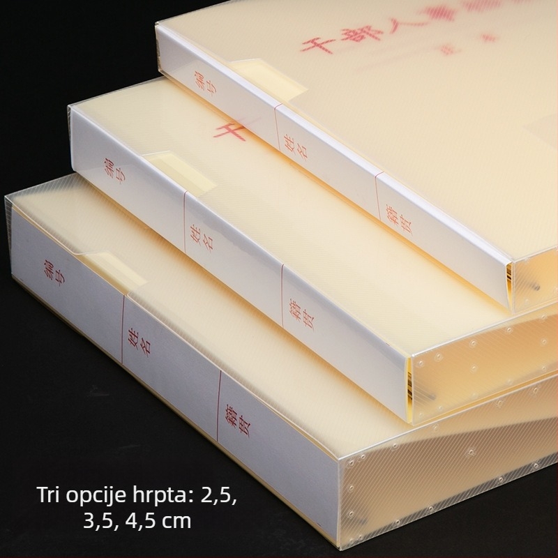 Nova standardna A4 kutija za dosije osoblja, PVC