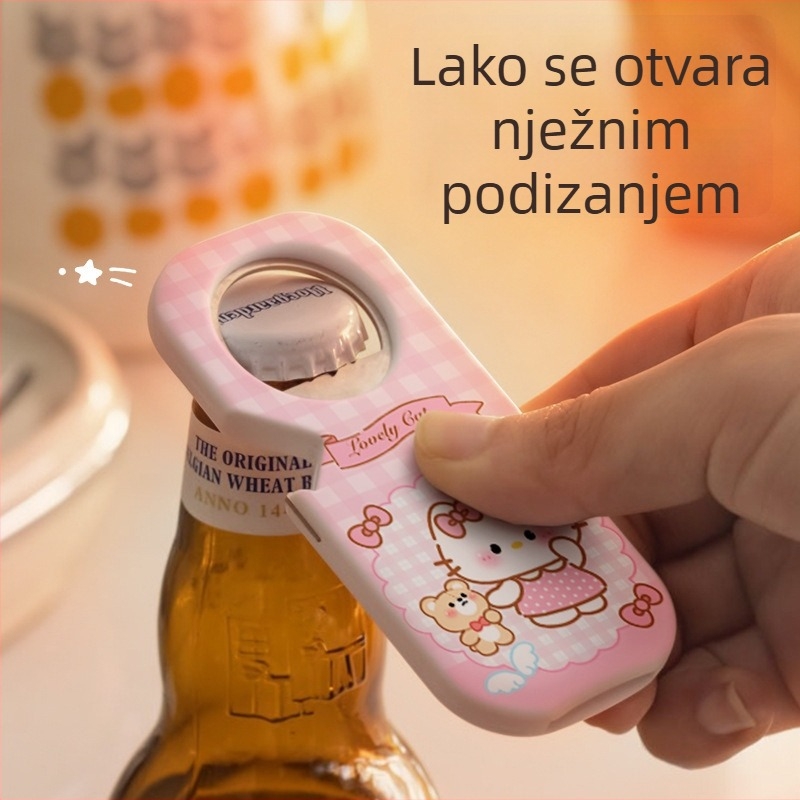 Magnetski otvarač za boce i magnetski magnet za hladnjak, otvarač za pivo i gazirana pića, kućna upotreba, sladak dizajn