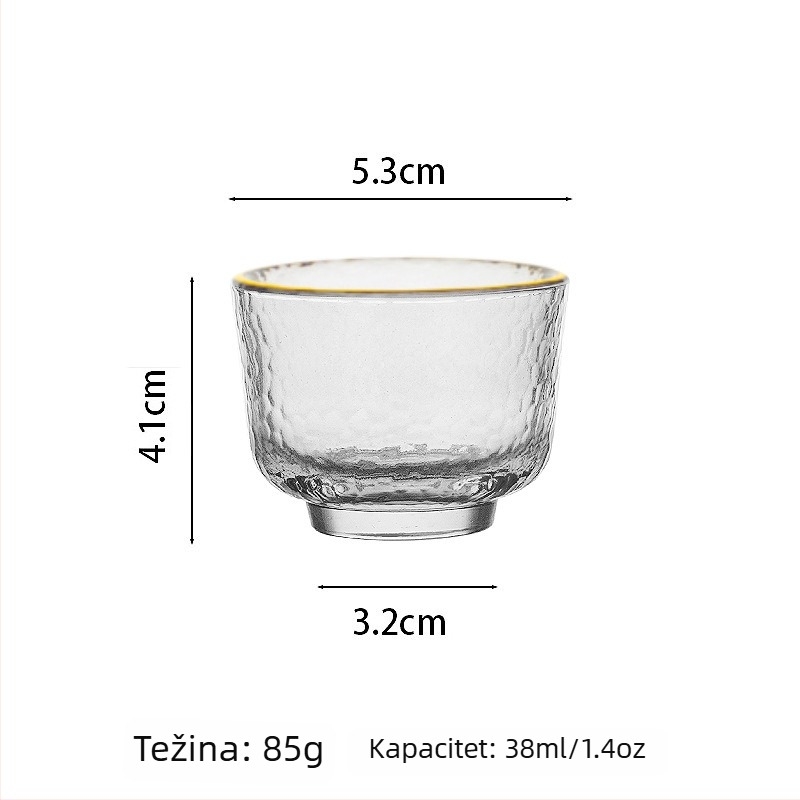 Set staklenih čaša za sake s grijanjem, japanskog stila, posuda za sake i čaše