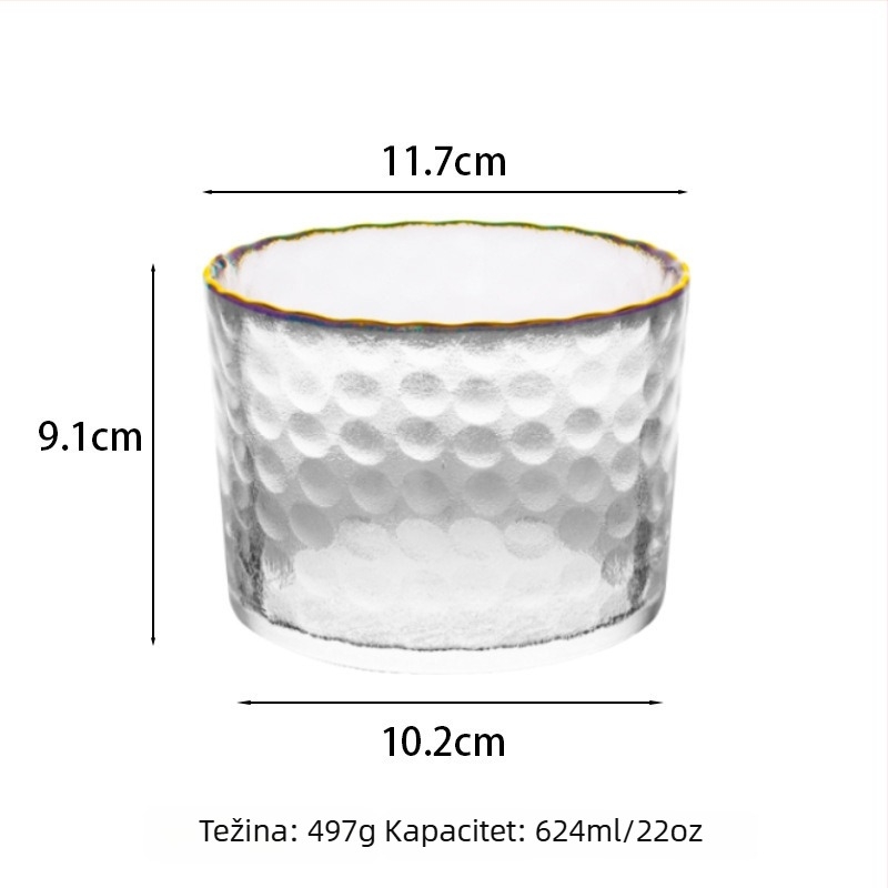 Set staklenih čaša za sake s grijanjem, japanskog stila, posuda za sake i čaše